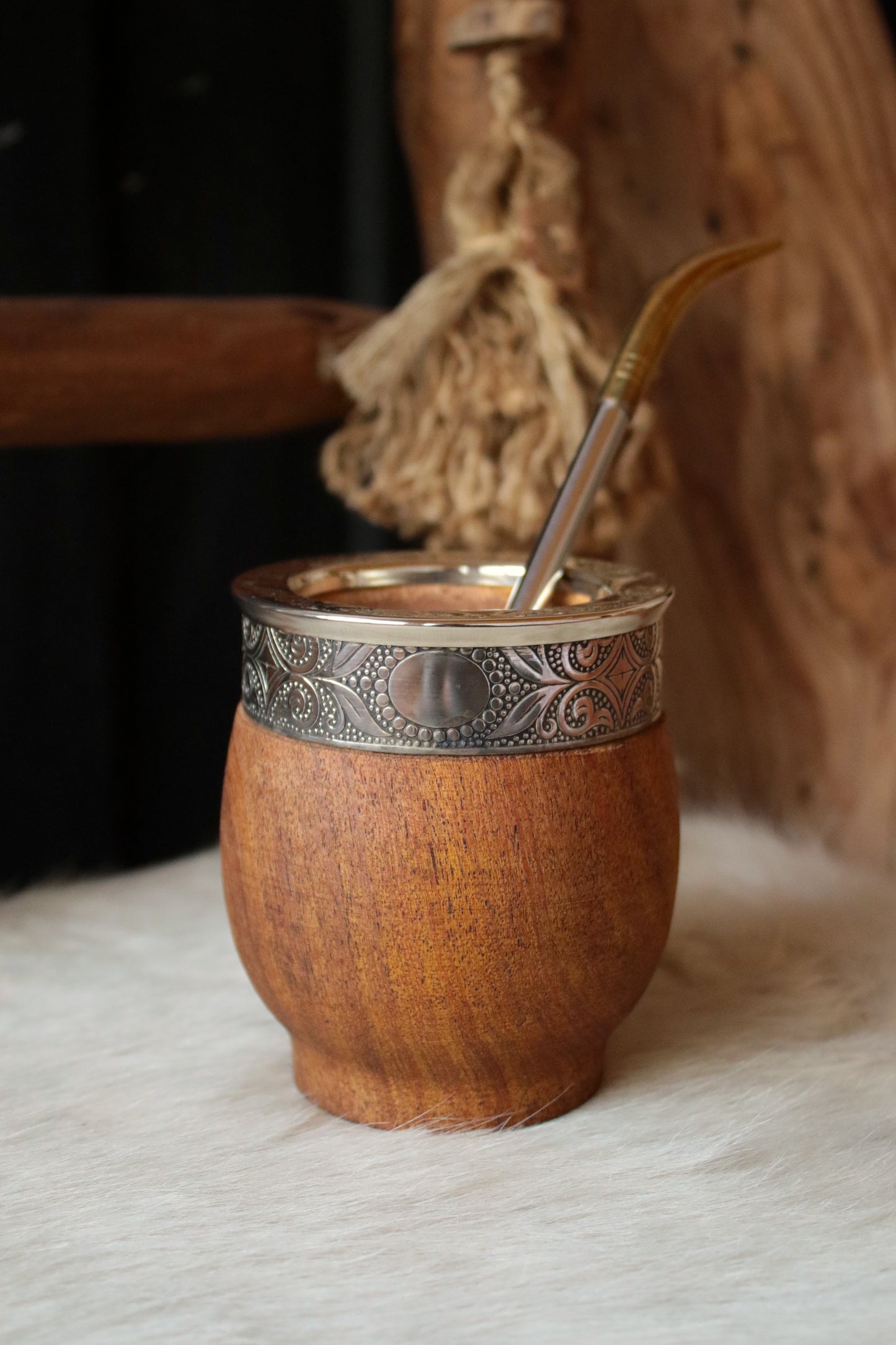 Mate de Algarrobo y Bombilla