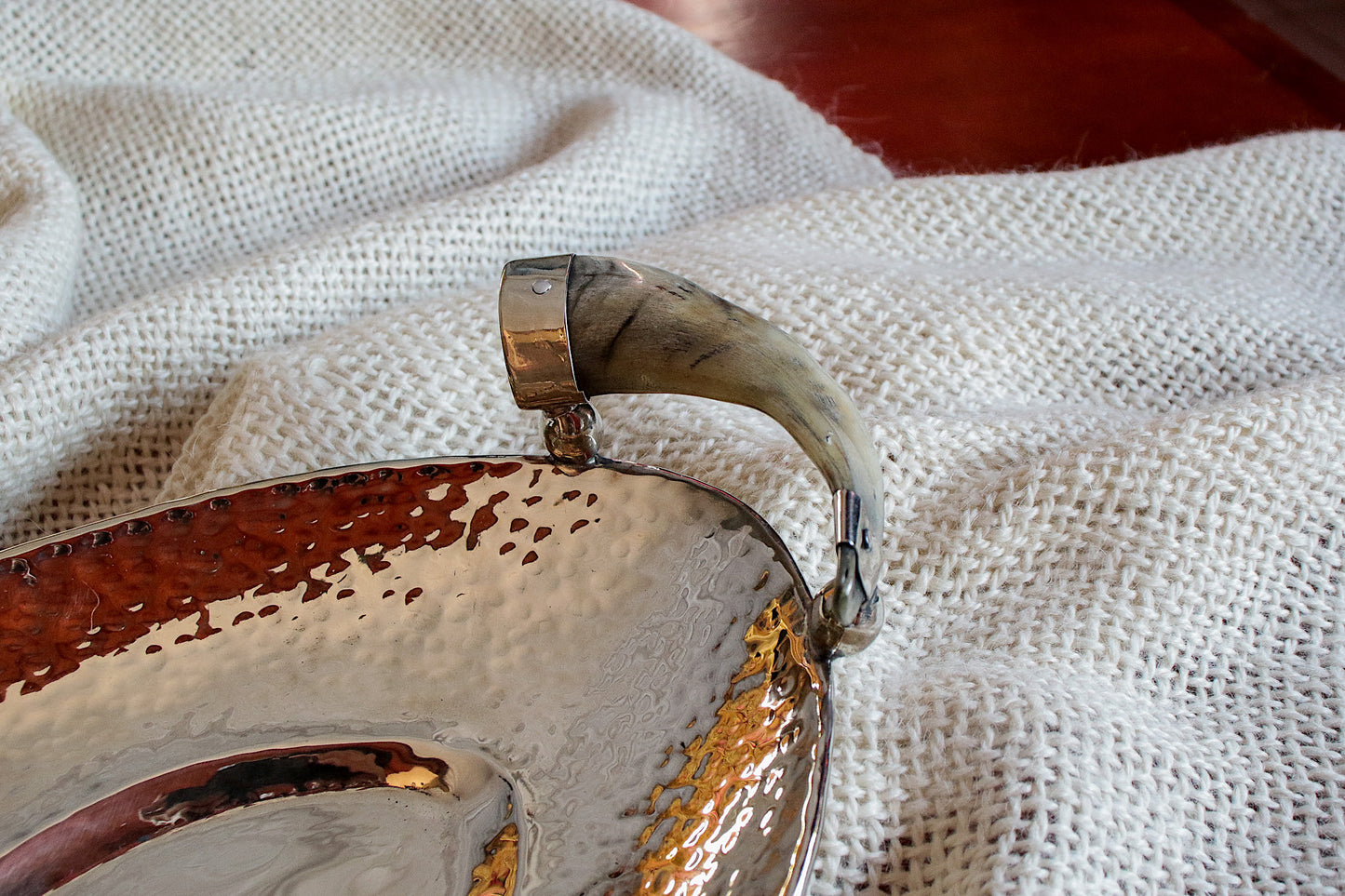 Nickel Silver and Antler Tray