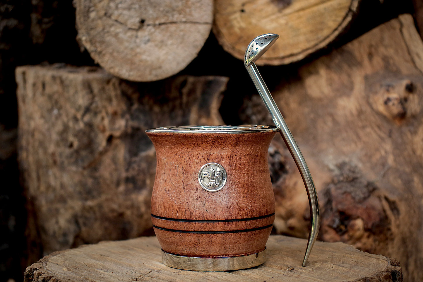 Carob and Nickel Silver Mate with Bombilla