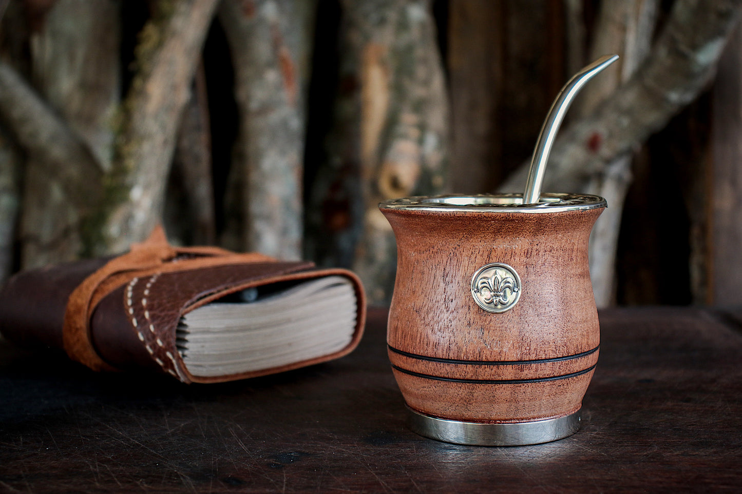 Carob and Nickel Silver Mate with Bombilla