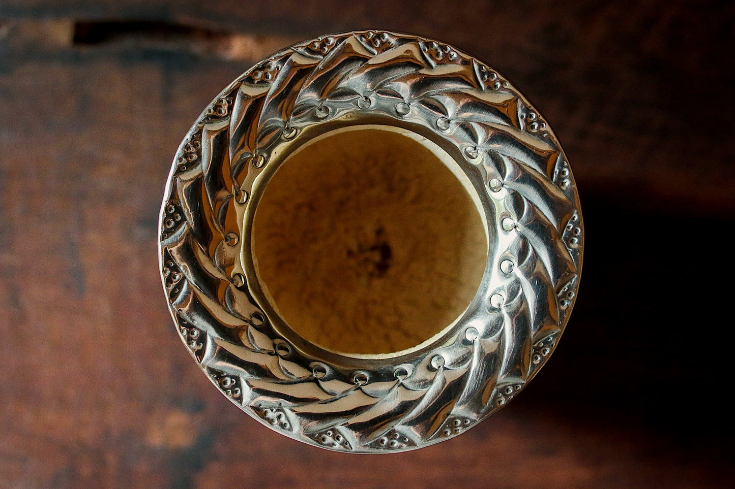 Imperial Cuero y Bronce con Escudo, Matepa y Bombilla