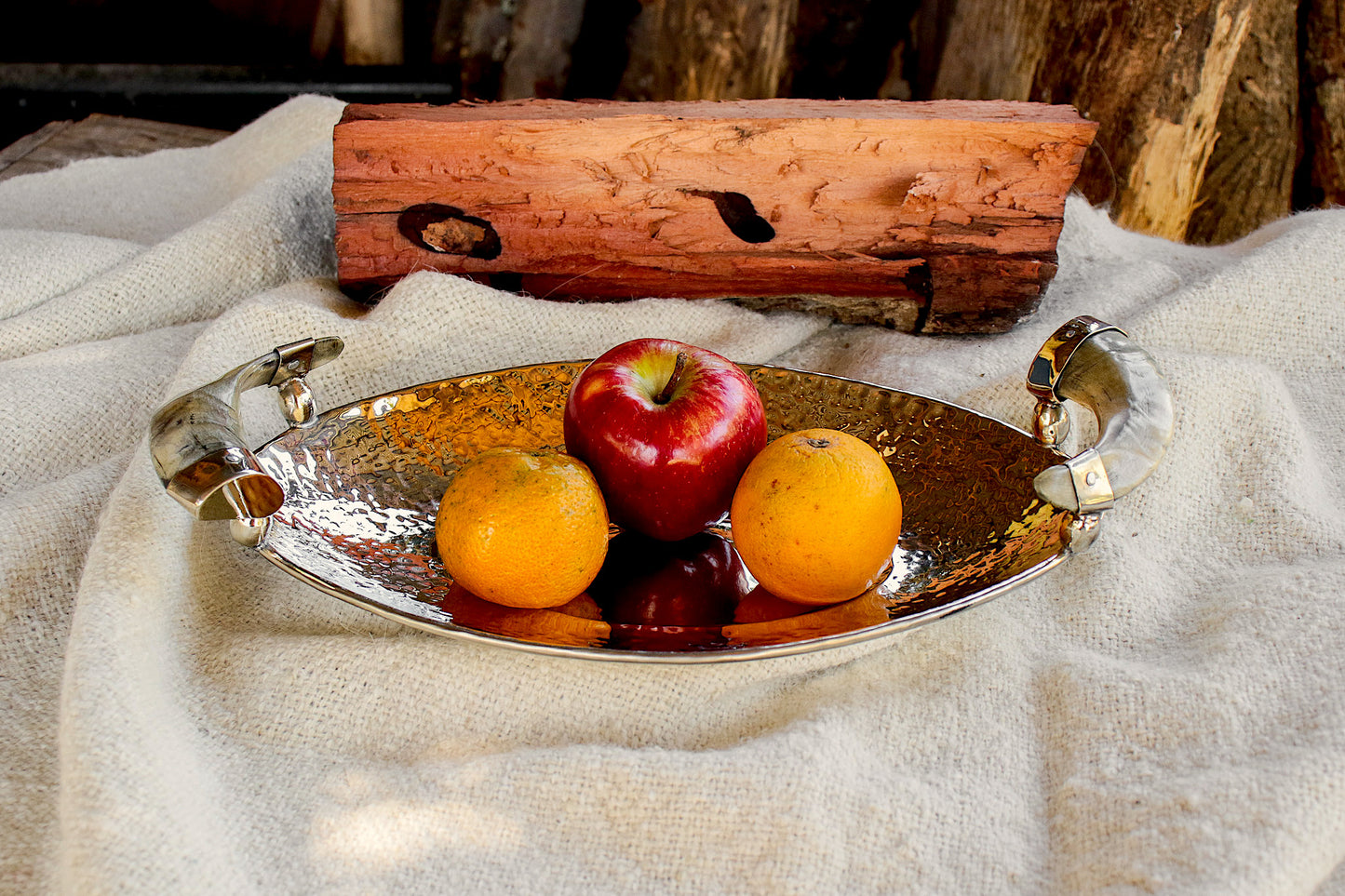 Nickel Silver and Antler Tray