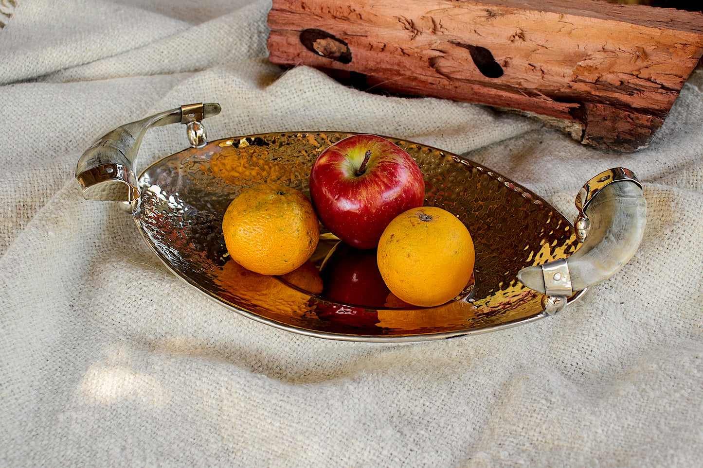 Nickel Silver and Antler Tray
