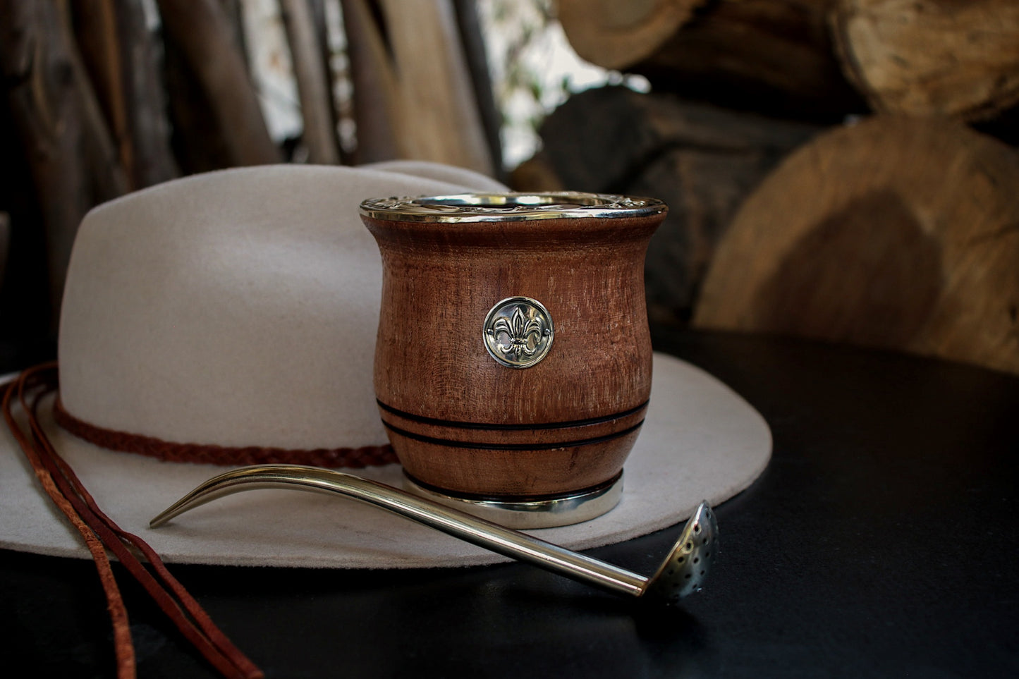 Mate de Algarrobo con Bombilla
