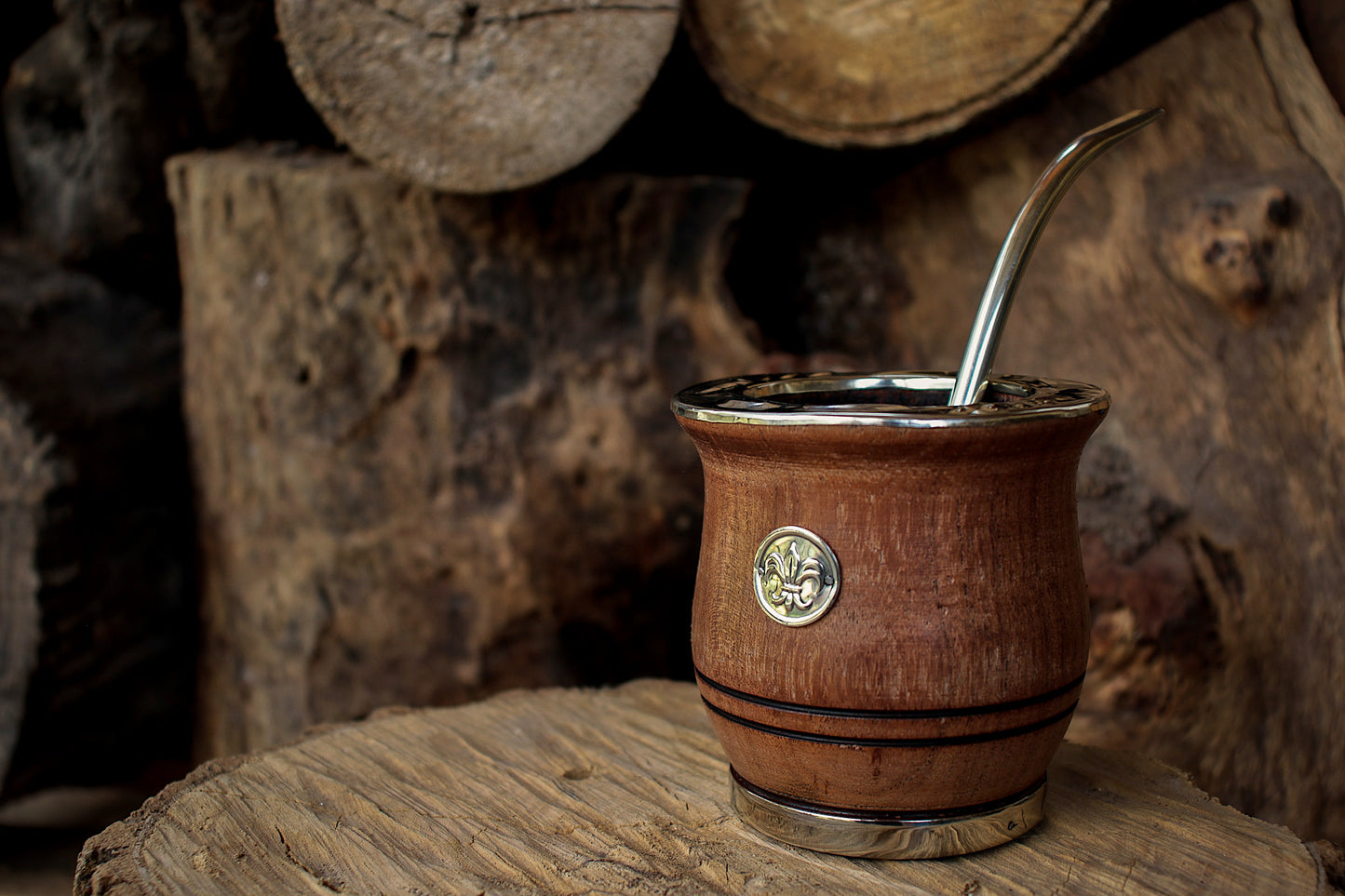 Mate de Algarrobo con Bombilla
