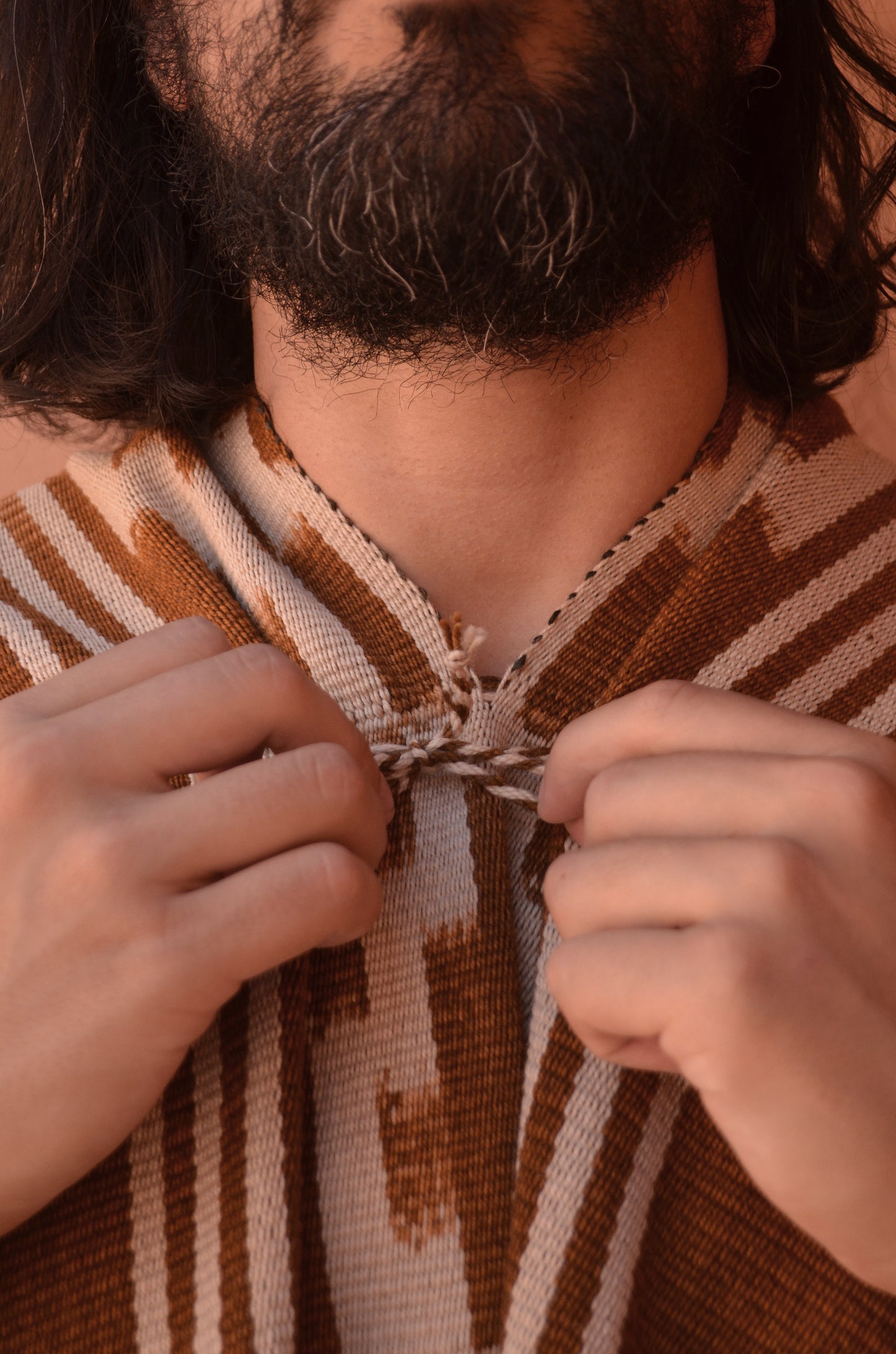 Poncho "Lavalle" Work in Creole Loom