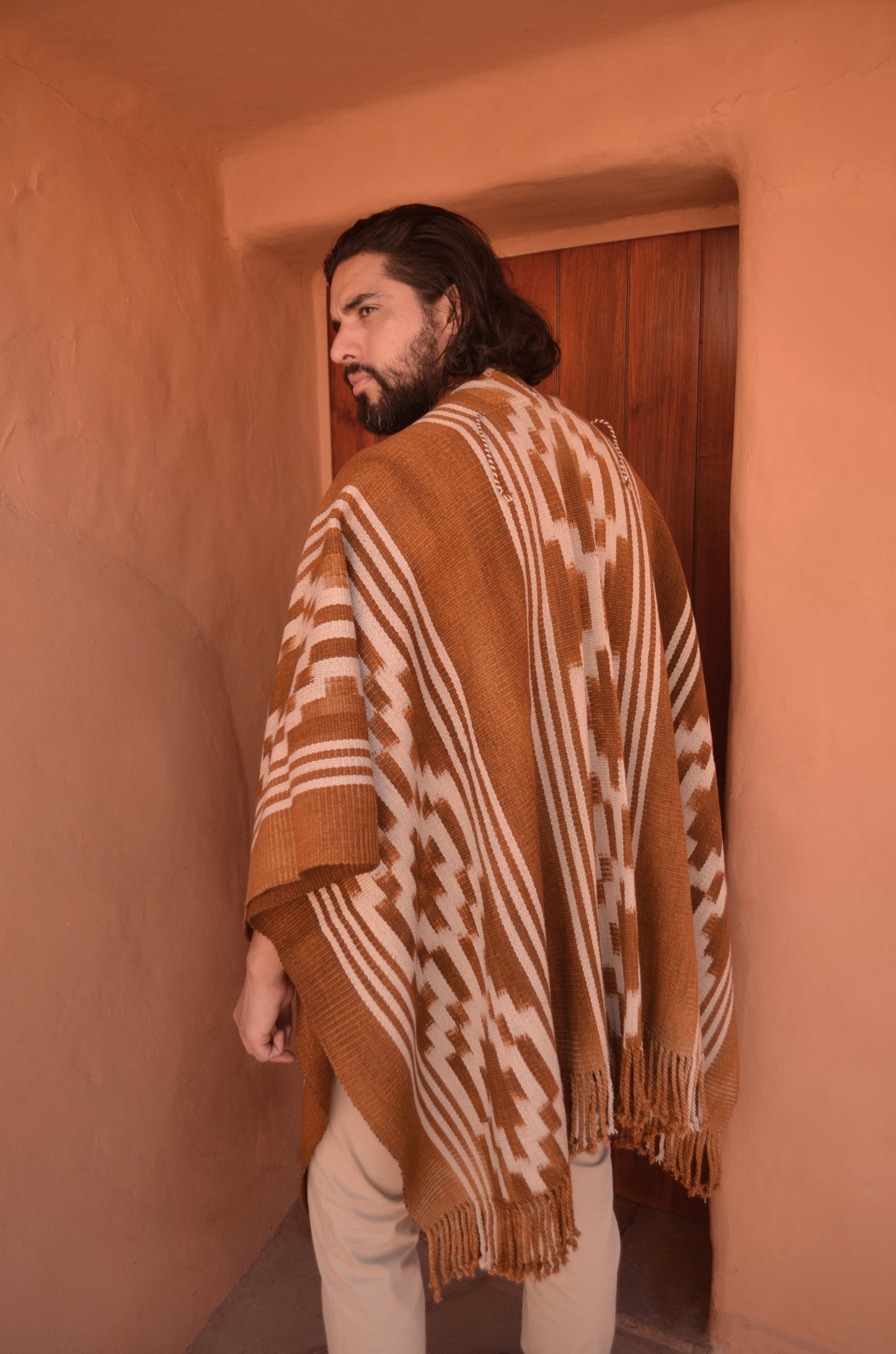 Poncho "Lavalle" Work in Creole Loom