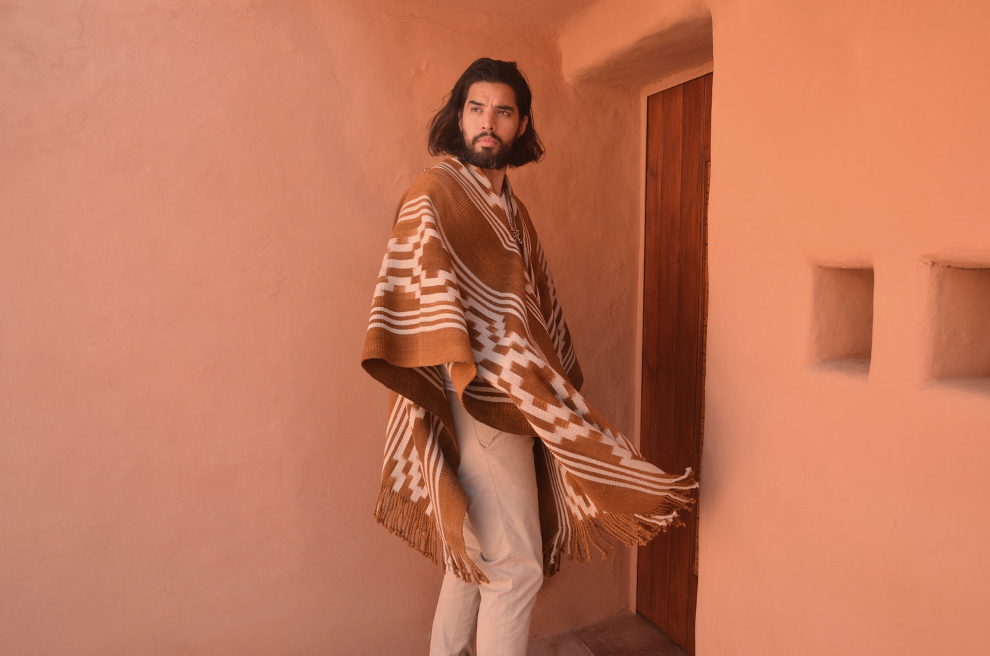 Poncho "Lavalle" Work in Creole Loom
