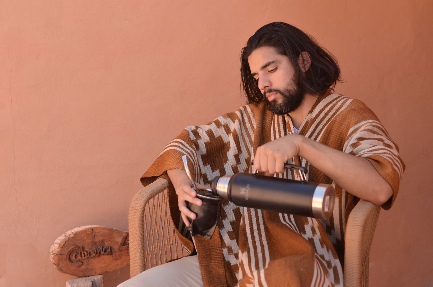 Poncho "Lavalle" Work in Creole Loom