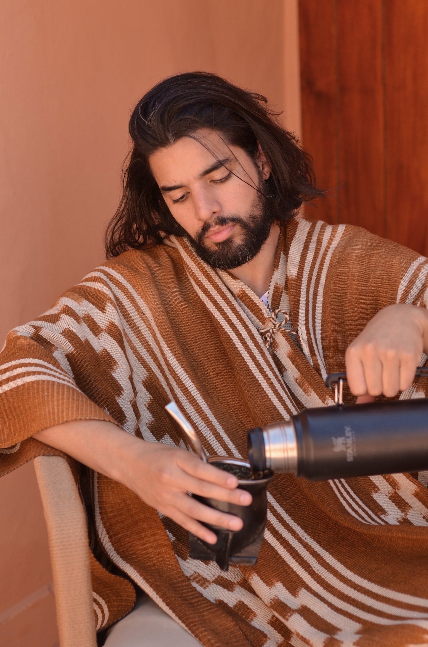 Poncho "Lavalle" Work in Creole Loom