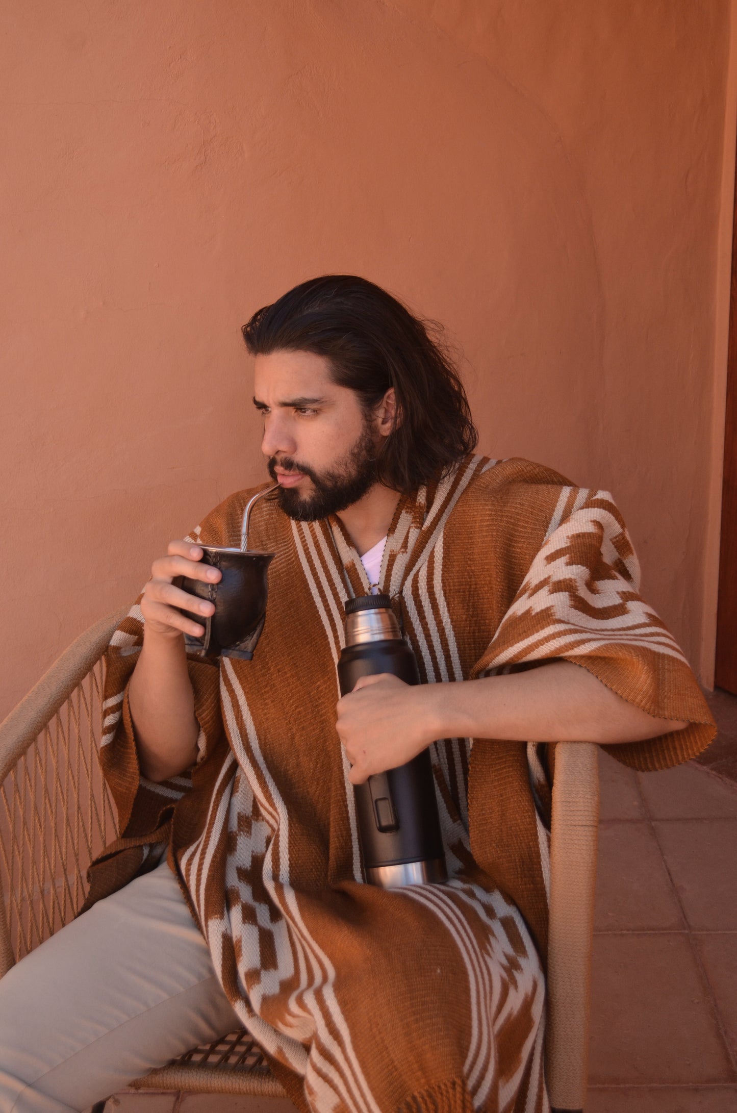 Poncho "Lavalle" Work in Creole Loom