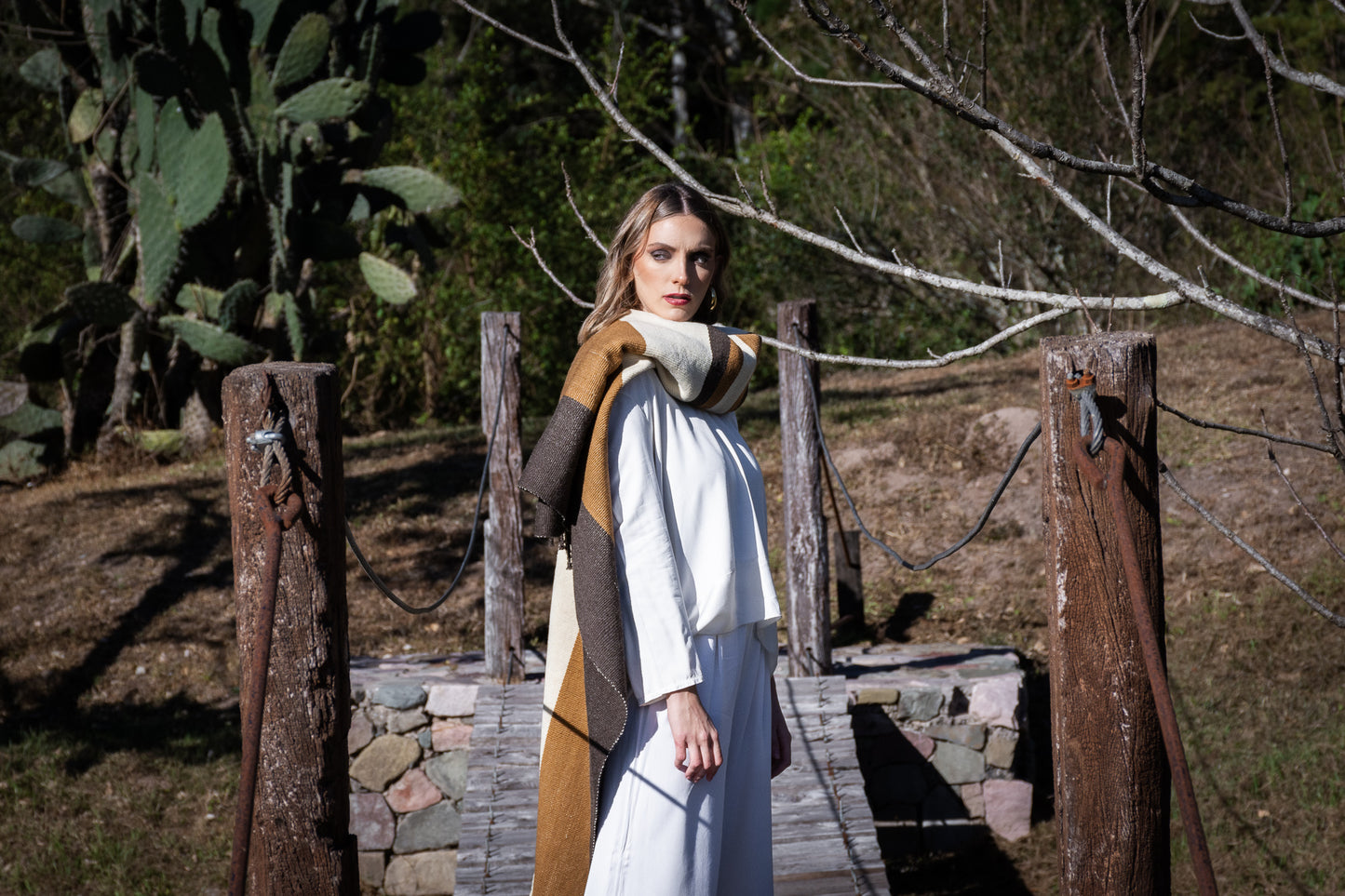 Poncho "Bernarda" Obra en Telar Criollo