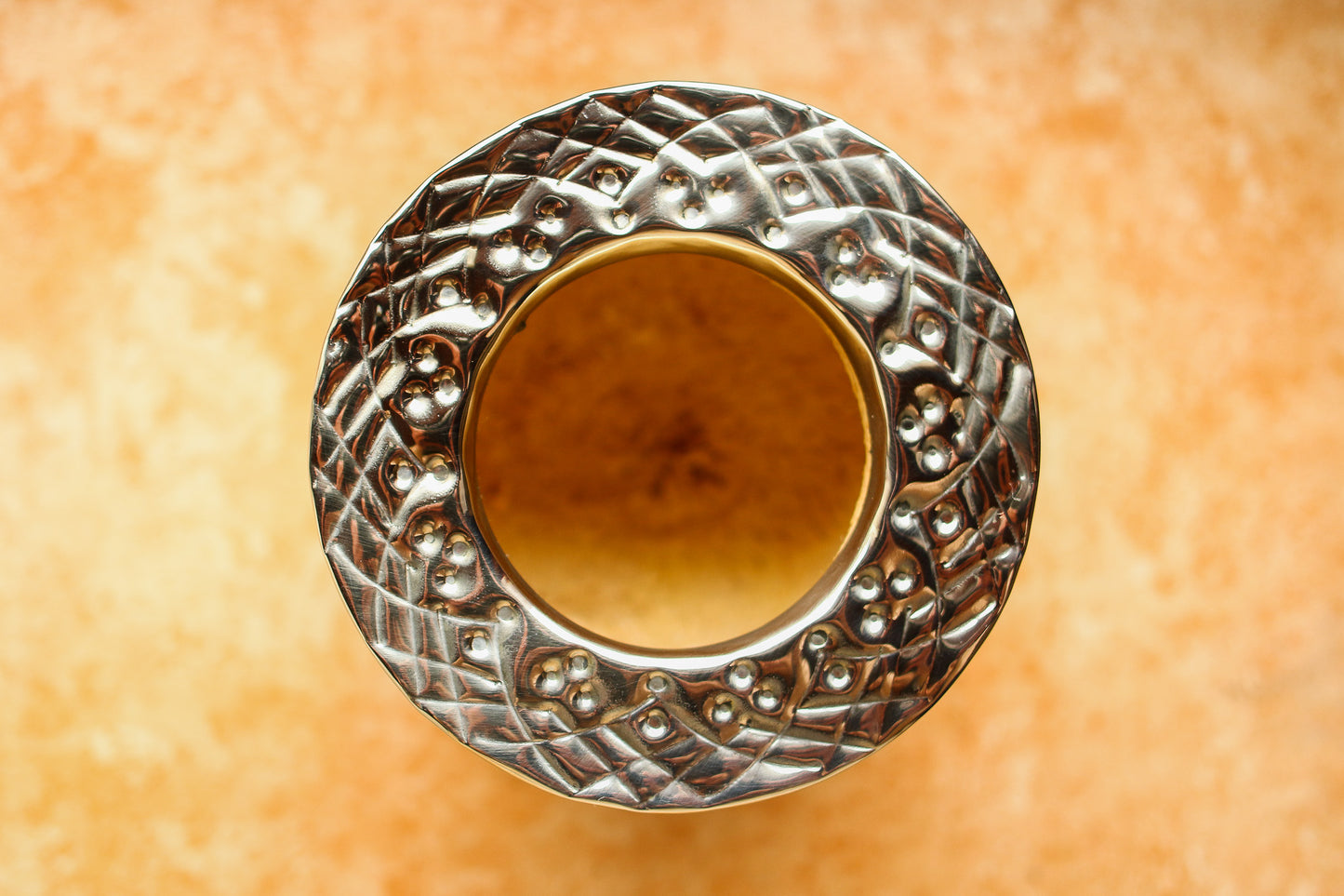 Imperial Embossed Leather and Nickel Silver with Bronze Logo