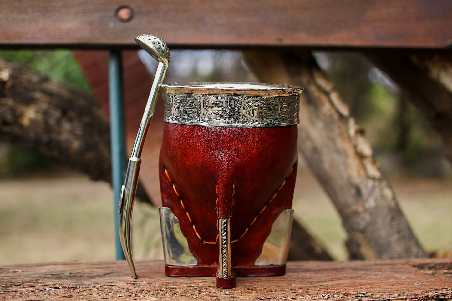 Mate Imperial de Cuero y Alpaca