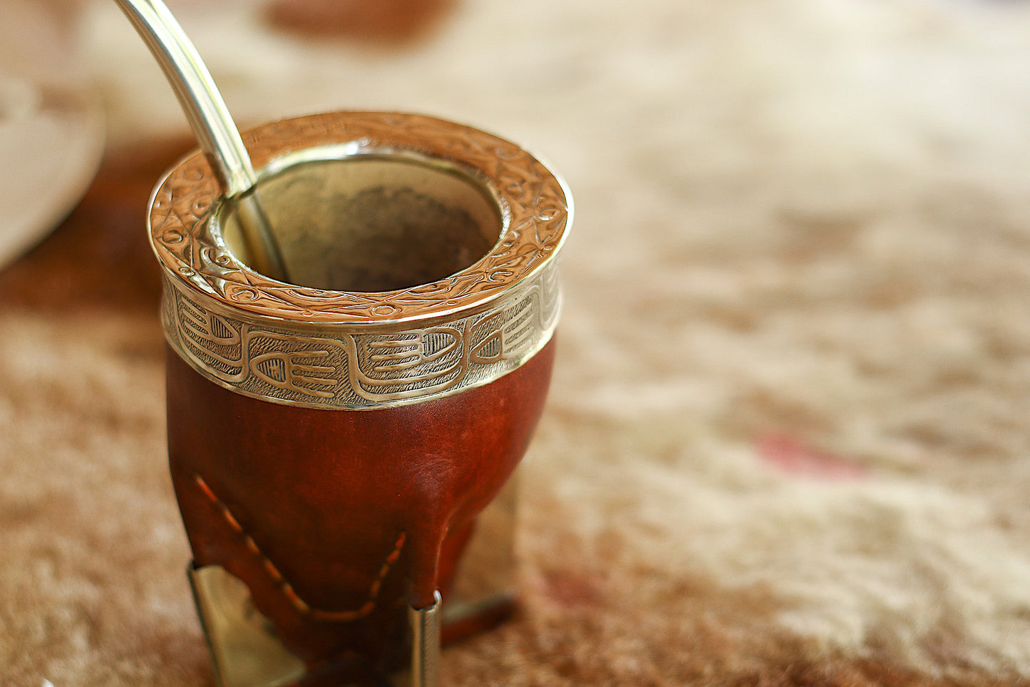 Mate Imperial de Cuero y Alpaca