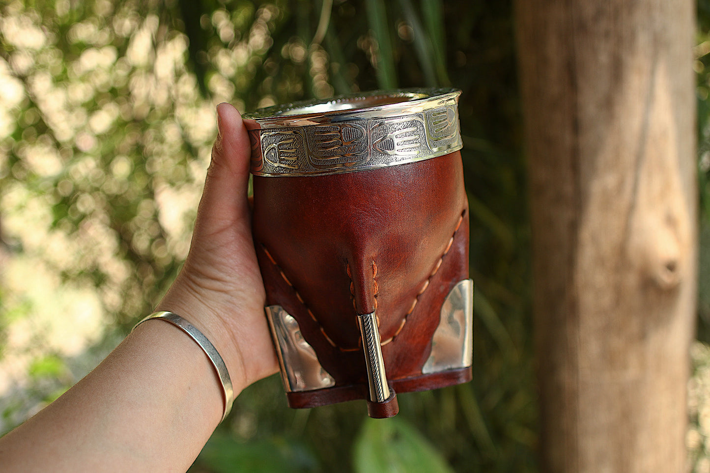Mate Imperial de Cuero y Alpaca