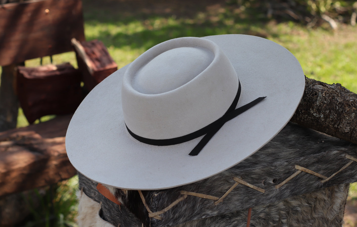 Sombrero Fieltro Marfil Nro60