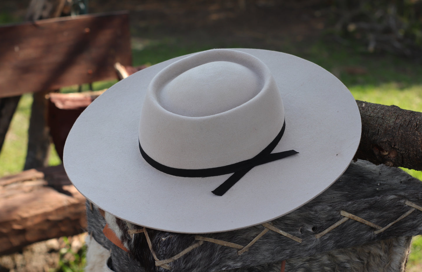 Sombrero Fieltro Marfil Nro60