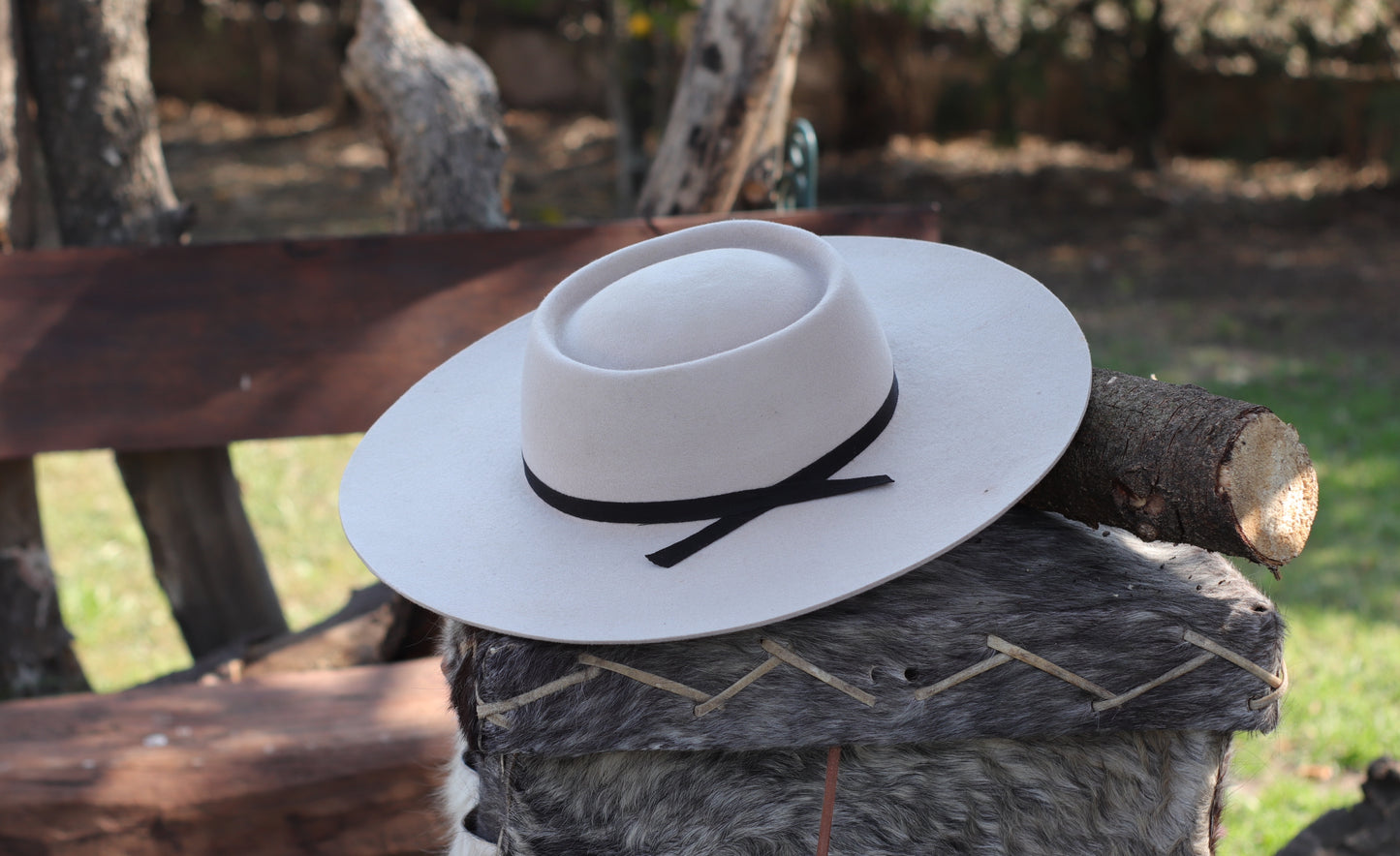 Sombrero Fieltro Marfil Nro60