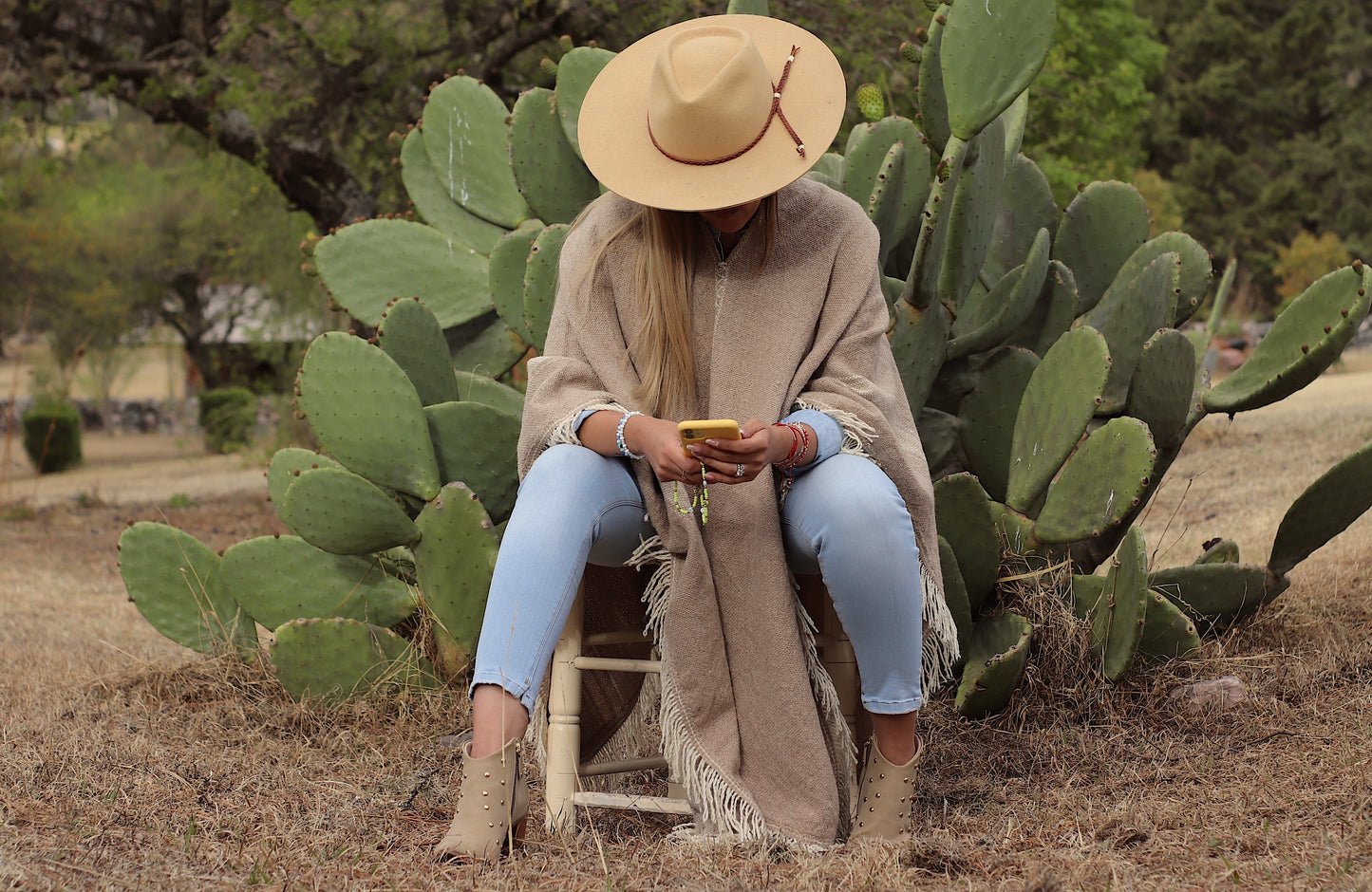 Poncho “San Carlo” Hilos de Oveja