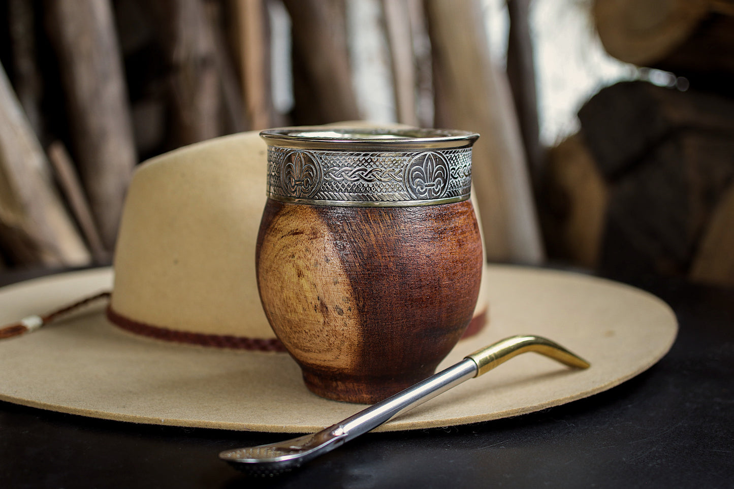 Mate de Algarrobo y Bombilla