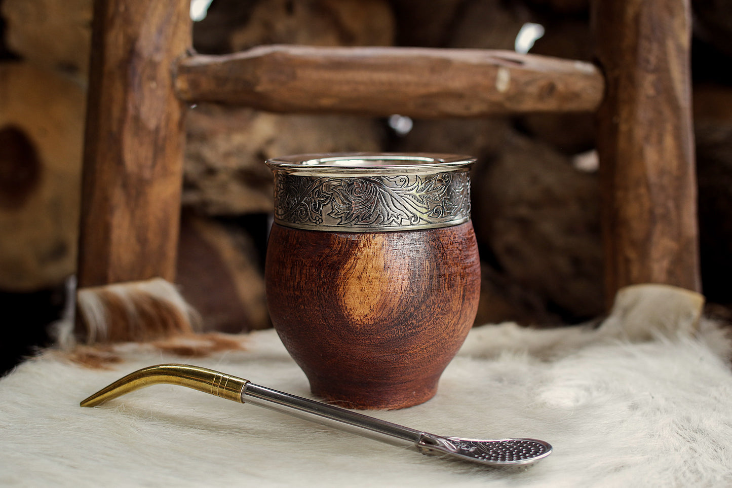 Mate de Algarrobo y Bombilla