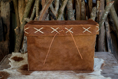 Natural Leather Trunk