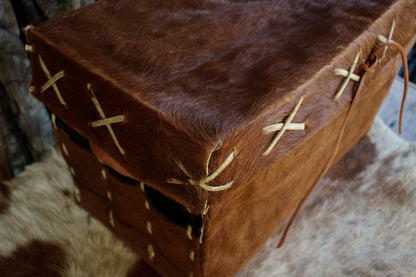 Natural Leather Trunk