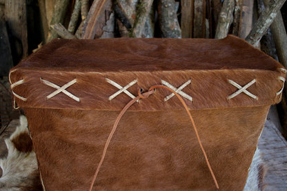 Natural Leather Trunk