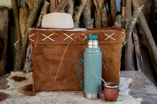 Natural Leather Trunk