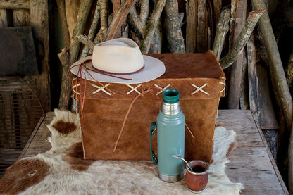Natural Leather Trunk