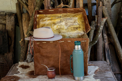 Natural Leather Trunk