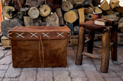 Natural Leather Trunk