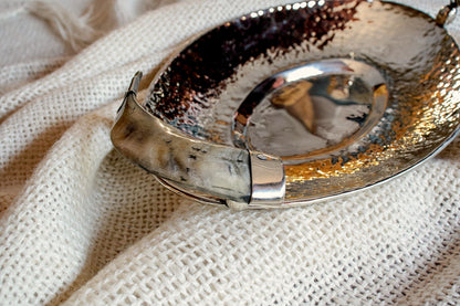 Nickel Silver and Antler Tray