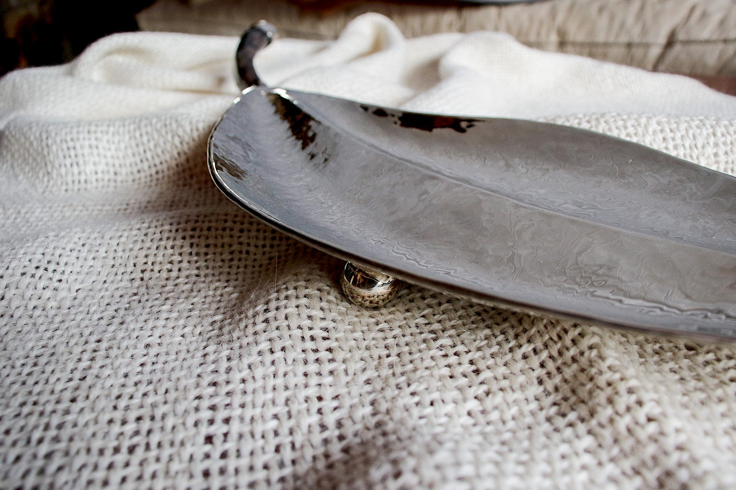 Nickel Silver and Antler Tray