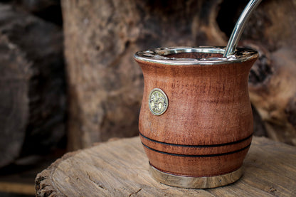 Carob and Nickel Silver Mate with Bombilla