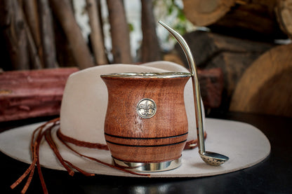 Carob and Nickel Silver Mate with Bombilla