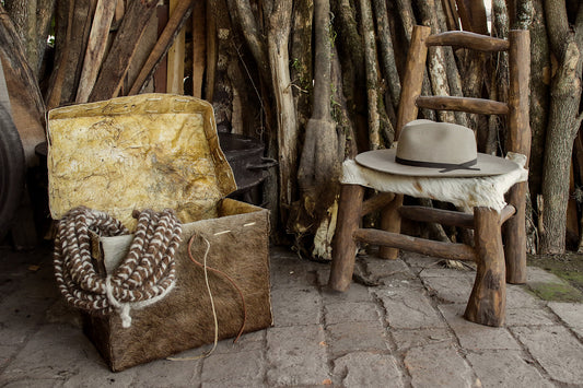 Natural Leather Trunk