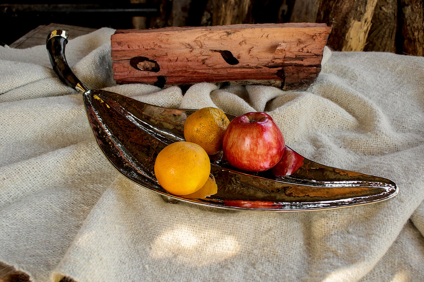 Nickel Silver and Antler Tray