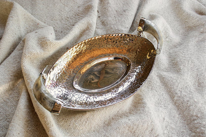 Nickel Silver and Antler Tray