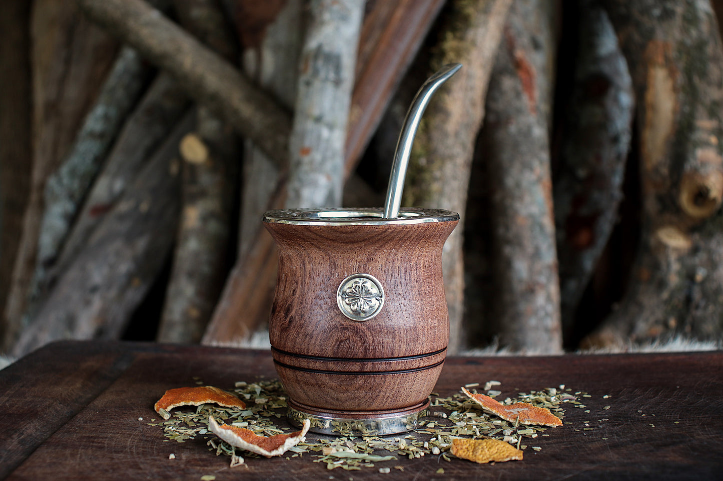 Mate de Algarrobo con Bombilla