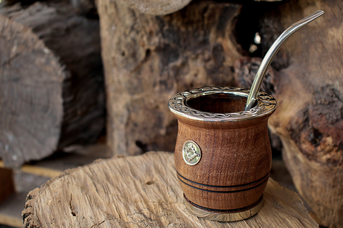 Mate de Algarrobo con Bombilla