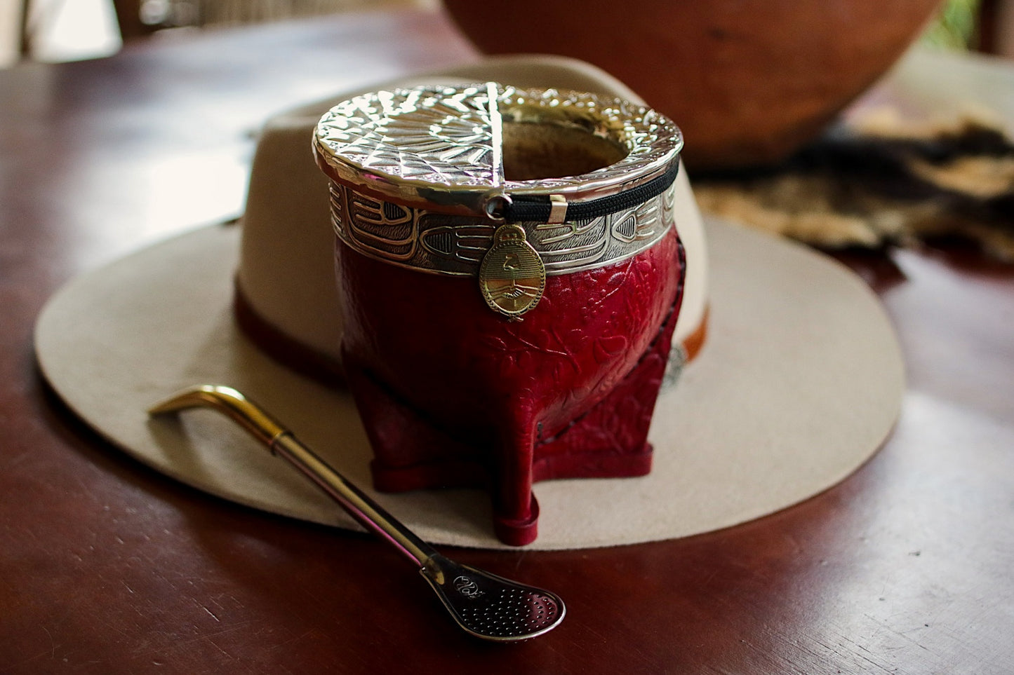 Imperial Cuero y Alpaca con Bombillón y Matepa