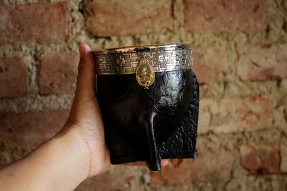 Imperial Cuero y Alpaca con Escudo, Matepa y Bombilla
