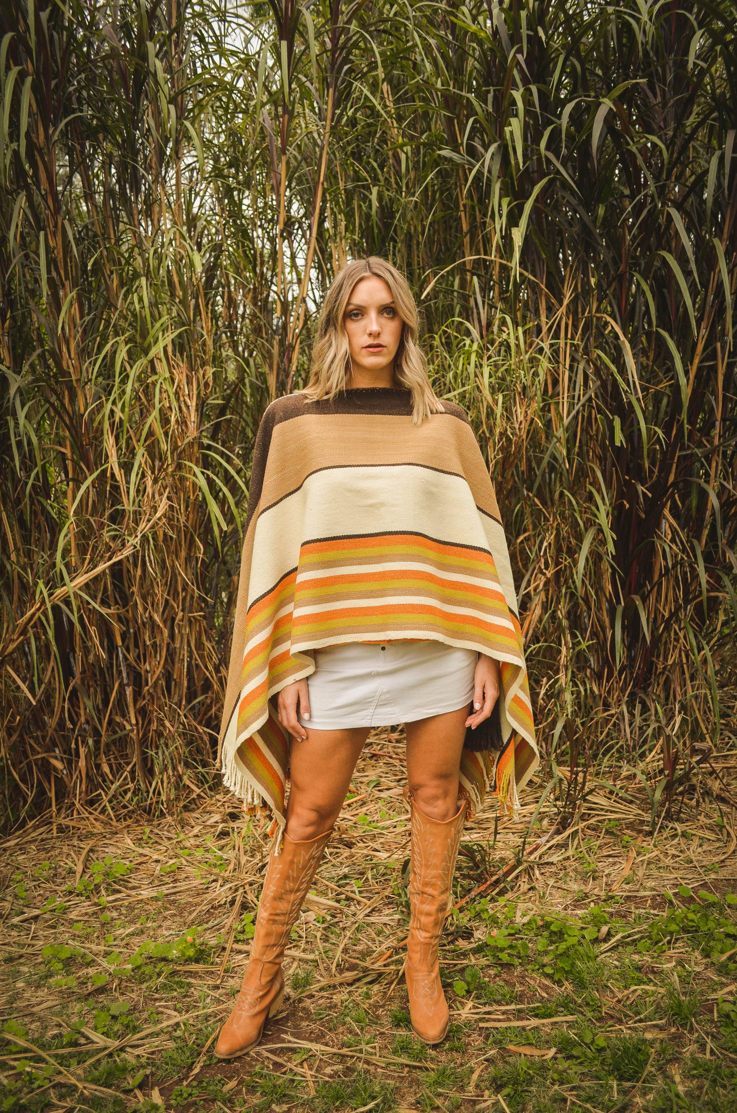 Poncho "Junin" Work in Creole Loom