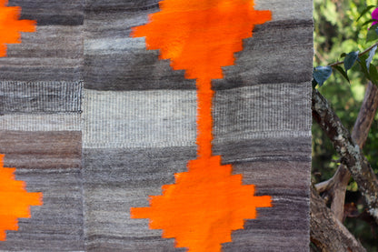 Llama Rug Made on Loom