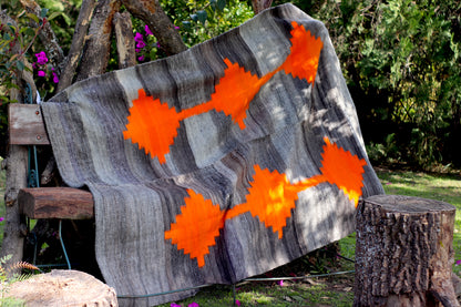 Llama Rug Made on Loom