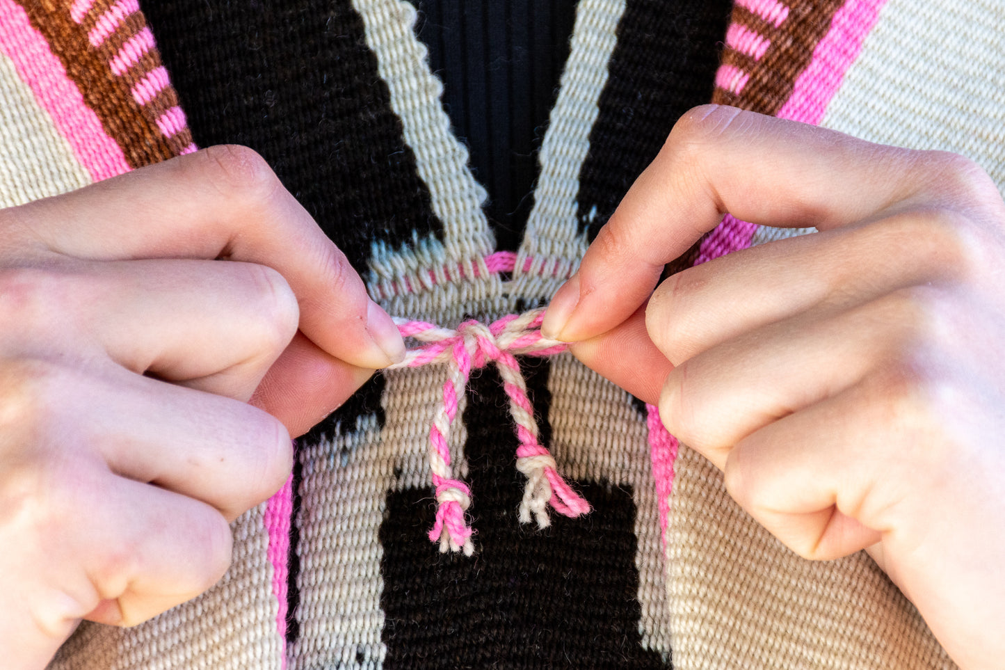 Poncho "Lavalle" Work in Creole Loom