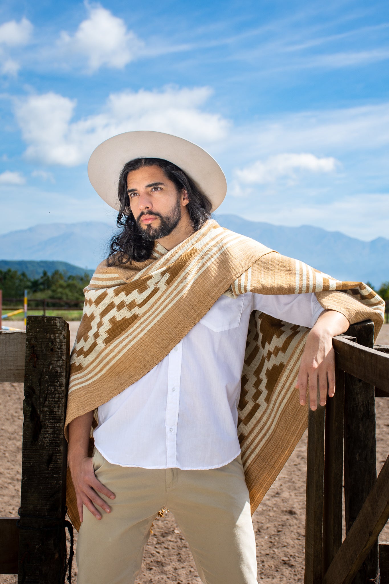Poncho "Lavalle" Work in Creole Loom
