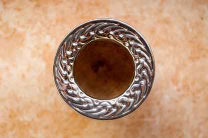 Imperial Embossed Leather and Nickel Silver with Bronze Logo